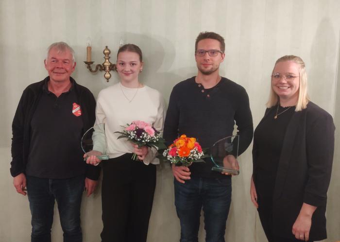 Sportlerin des Jahres Malea Sprehe und Sportler des Jahres Michael Heuschkel